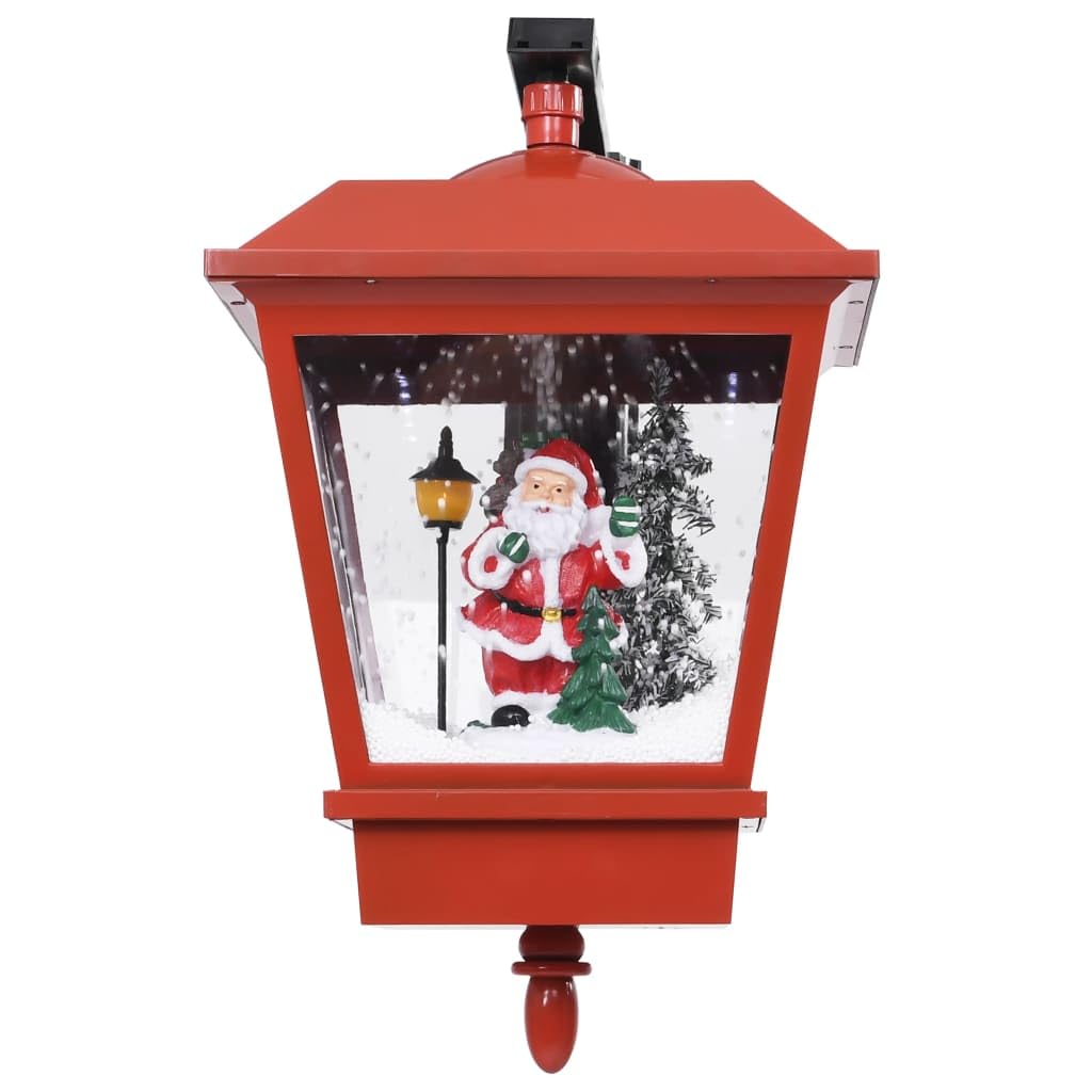 vidaXL Weihnachten Wandleuchte LED Weihnachtsmann rot 40x27x45 cm