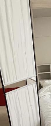 vidaXL Paravent 3-tlg. 150x180 cm Stoff weiß