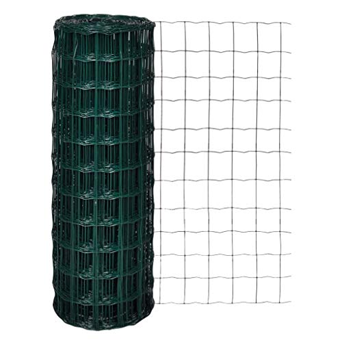vidaXL Maschendraht Gartenzaun 25x1,7 m Drahtgitter