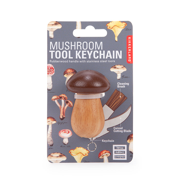 Kikkerland Tools & Wellness Mushroom Tool Pilzmesser mit Bürste