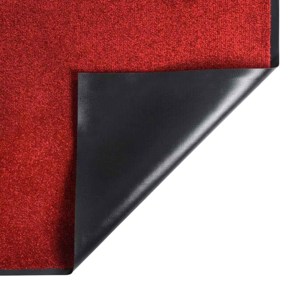 vidaXL Fußmatte Rot 40x60cm rutschfest Schmutzfangmatte