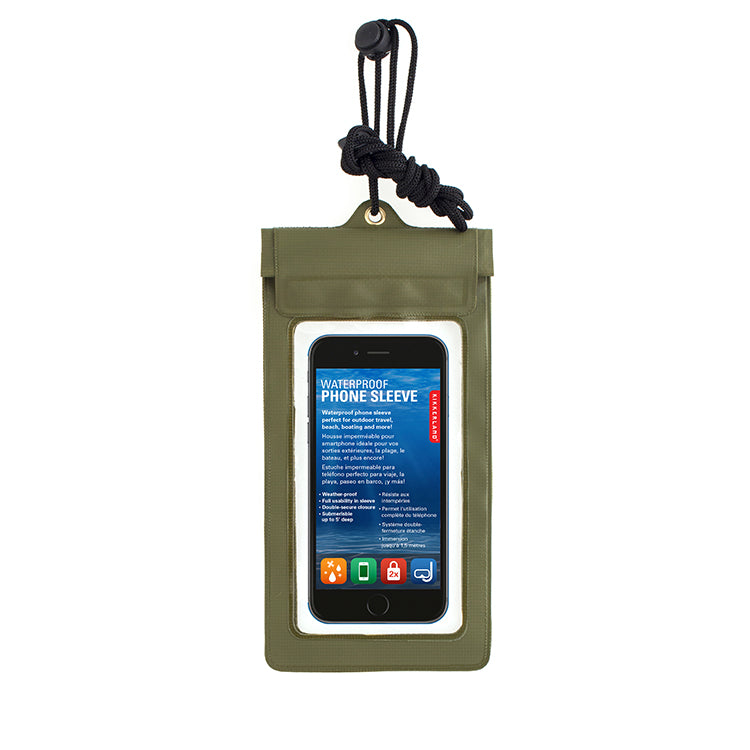 Kikkerland Tech Green Wasserdichte Handyhülle Grün 70 cm