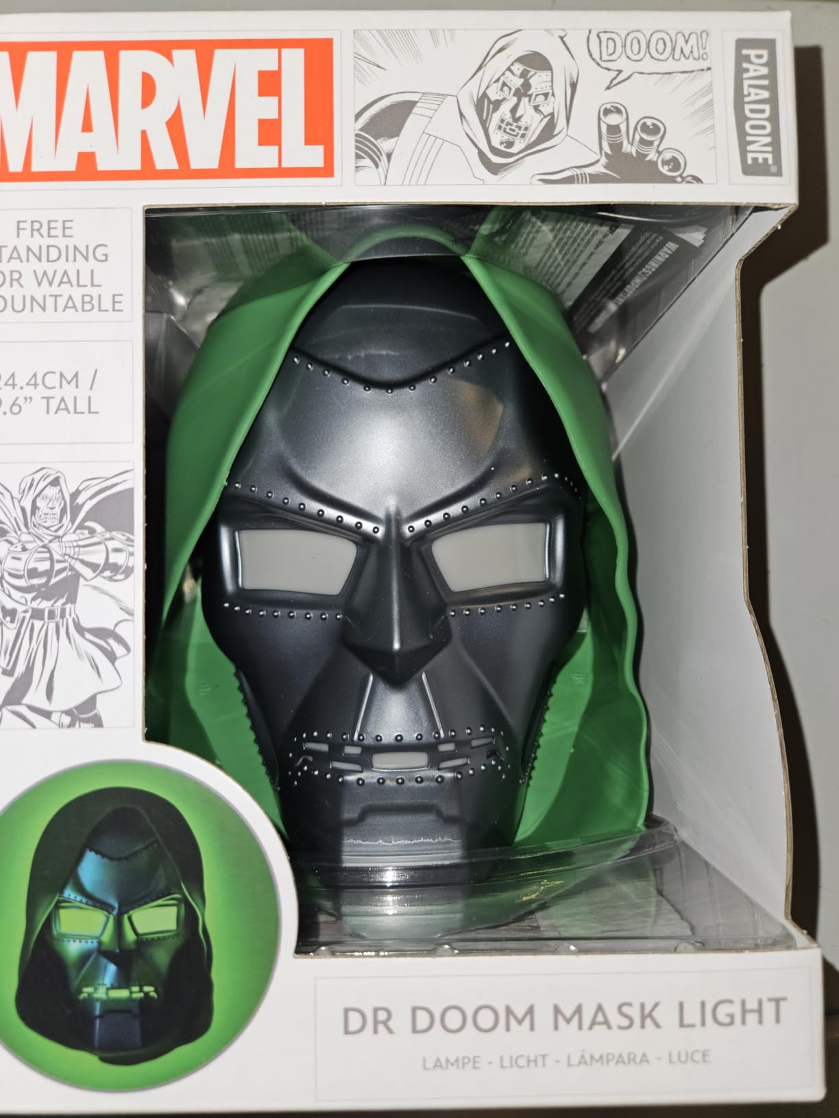 Paladone Marvel Dr Doom Masken-Licht 23 cm USB