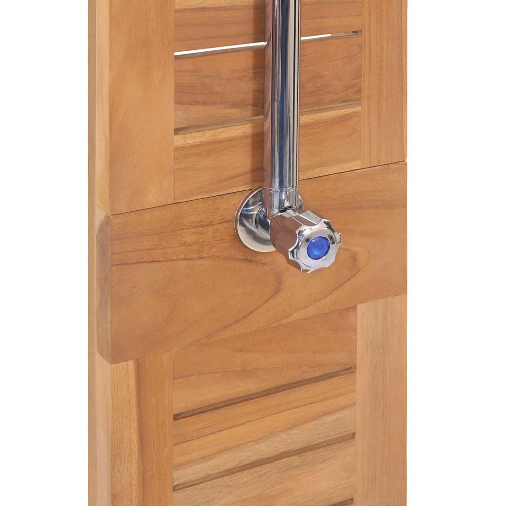 vidaXL Gartendusche Teak 70x75x204cm Außendusche Holz