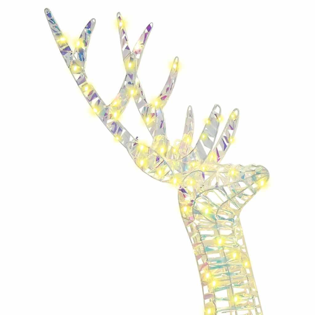 vidaXL Rentierfamilie 3-tlg LED Weihnachtsdeko warmweiß 300 LEDs