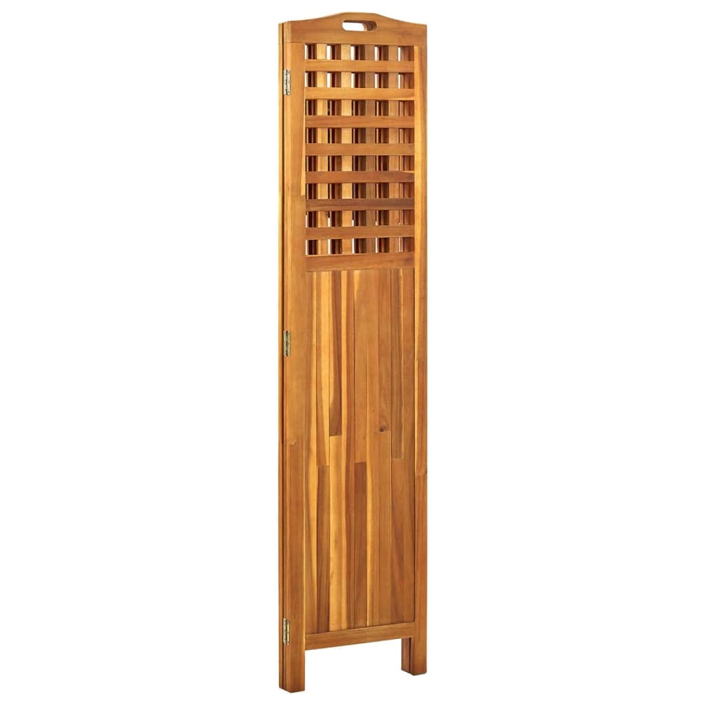 vidaXL Raumteiler Akazienholz 3-TLG 121x2x170 cm