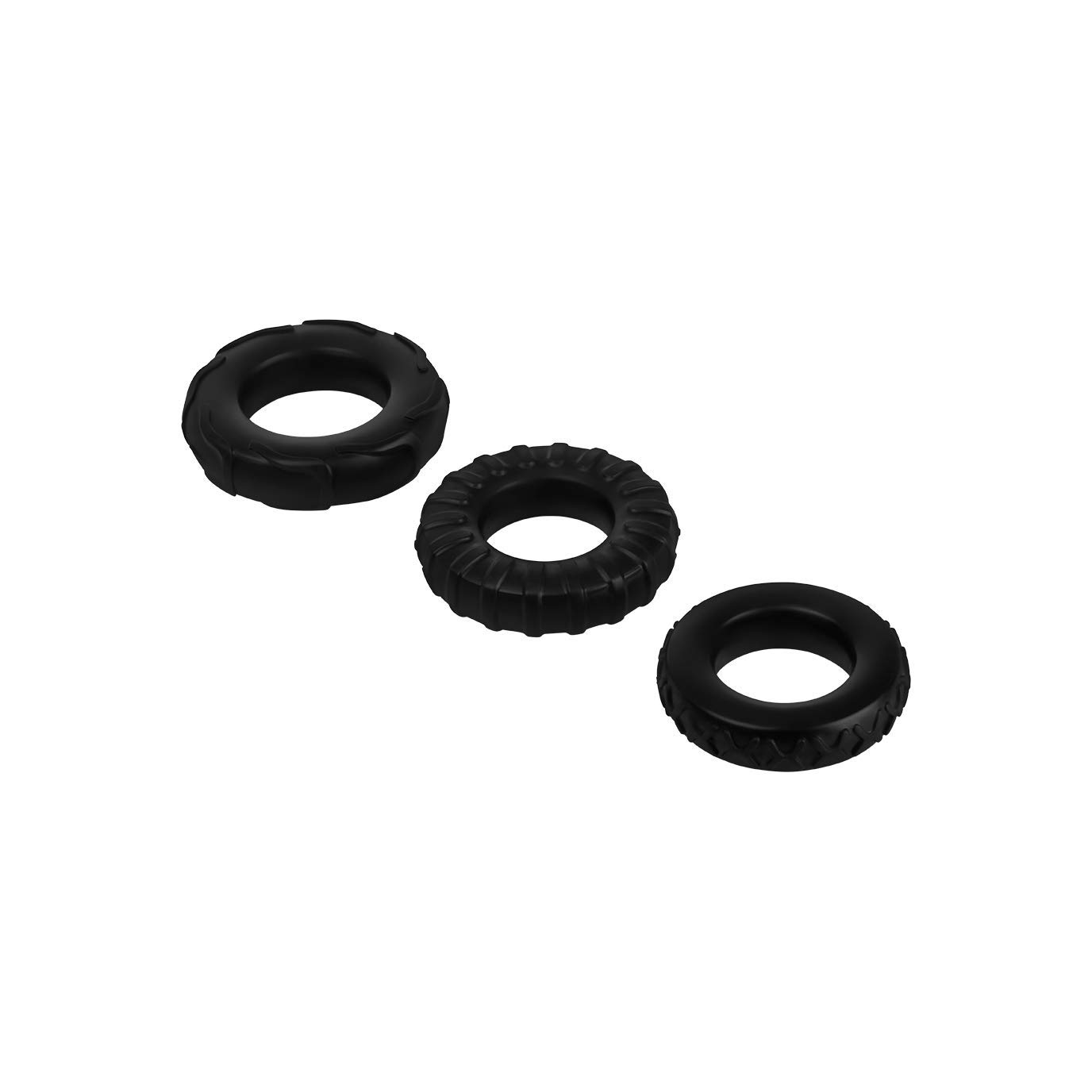 EIS Penisring-Set Silikon 3-teilig 50 mm 3 Designs