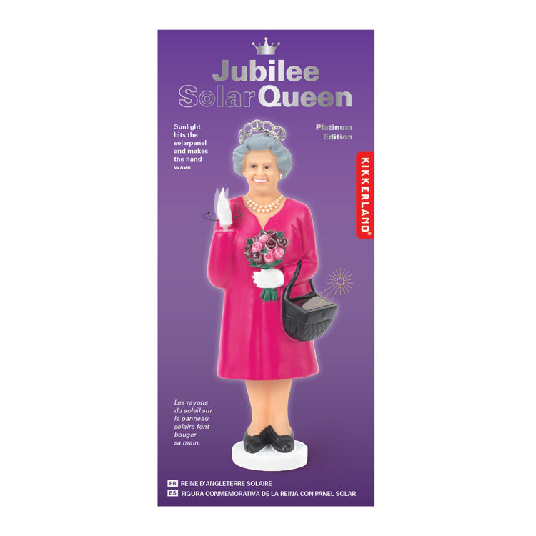 Kikkerland Solar Queen Platinum Jubilee Solarfigur