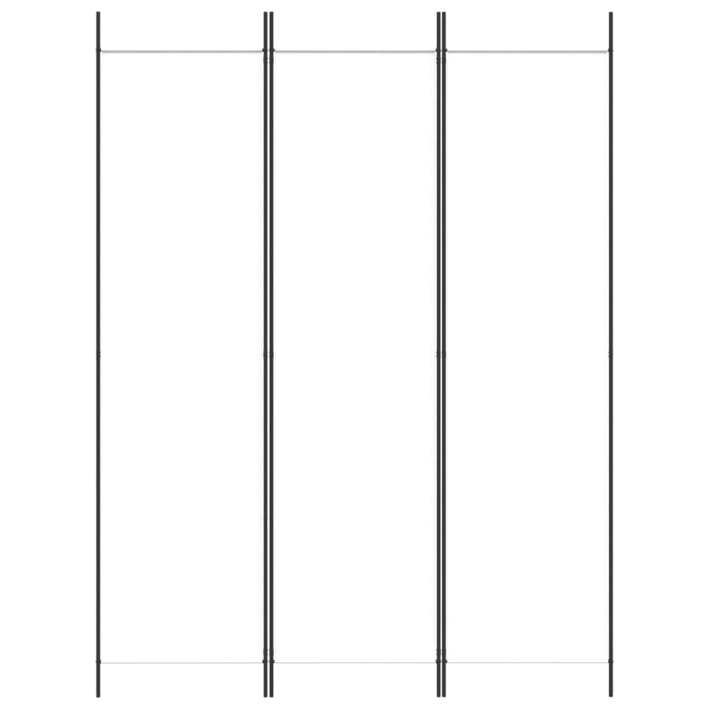 vidaXL Paravent 150x200 cm Raumtrenner Weiß Stoff