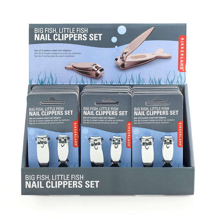 Kikkerland Big Fish Nagelknipser Set 2tlg Fisch Maniküre