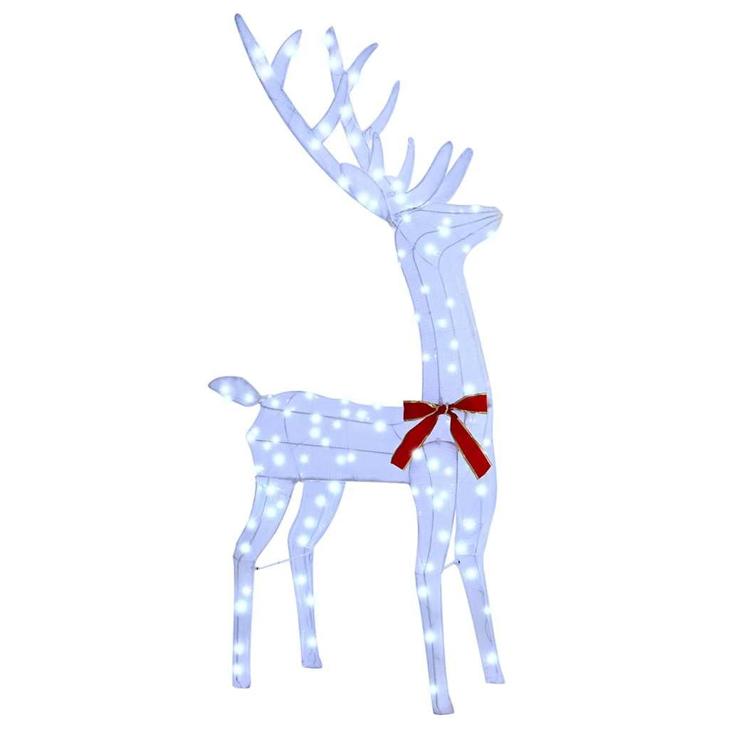 vidaXL Rentierfamilie 3-tlg LED Weihnachtsdeko kaltweiß 300 LEDs
