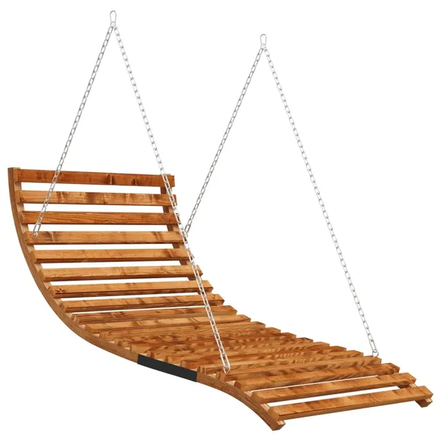 vidaXL Bugholz Bett-Schaukel Hängeliege Teak 115x147cm