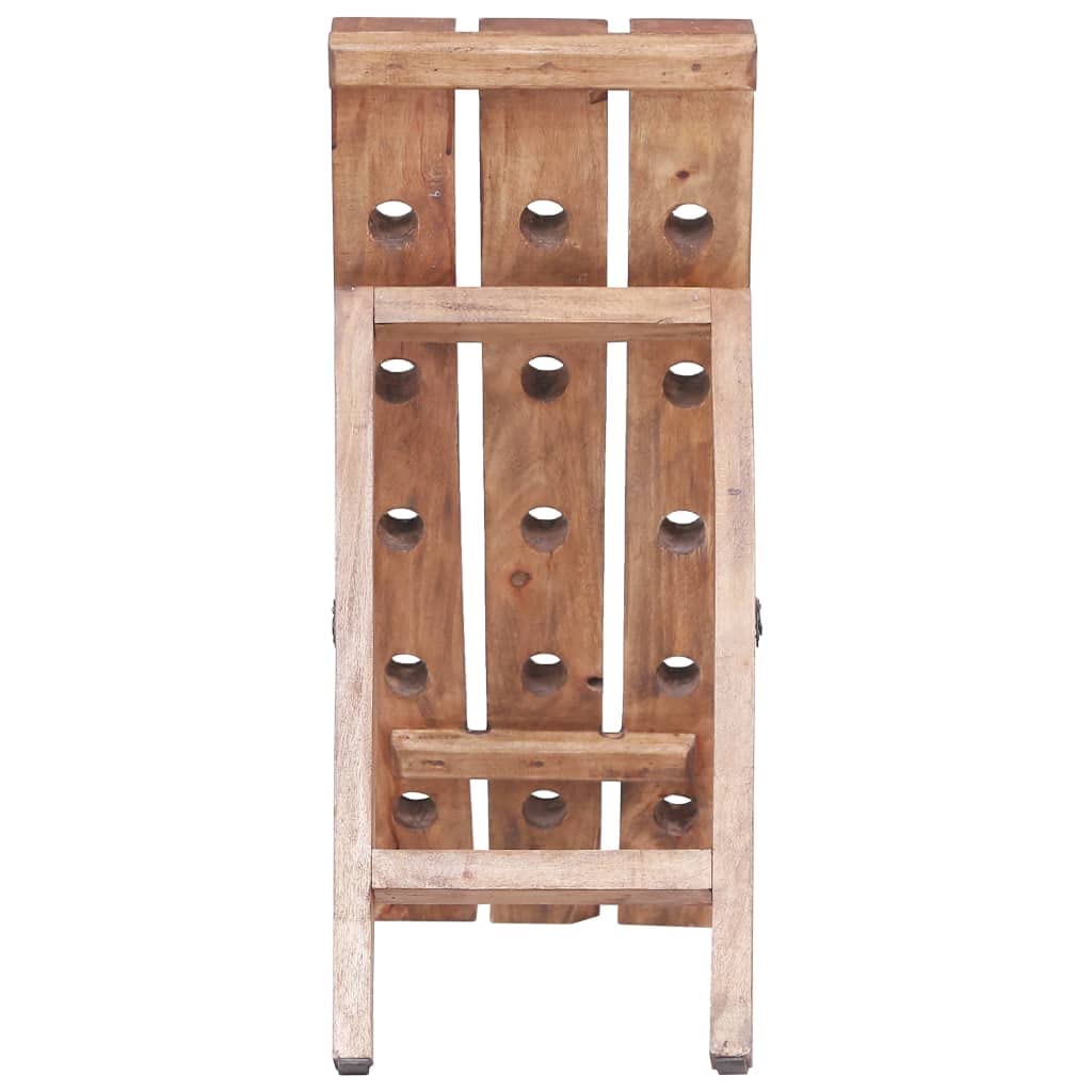 vidaXL Weinregal Altholz 15 Flaschen 26x50x70 cm