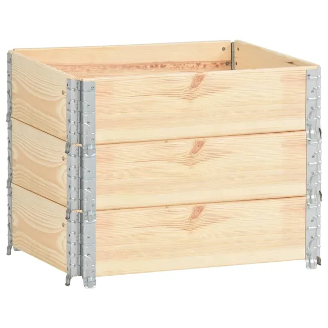 vidaXL Heim & Garten Palettenrahmen 60x80 Kiefer 3 Stück