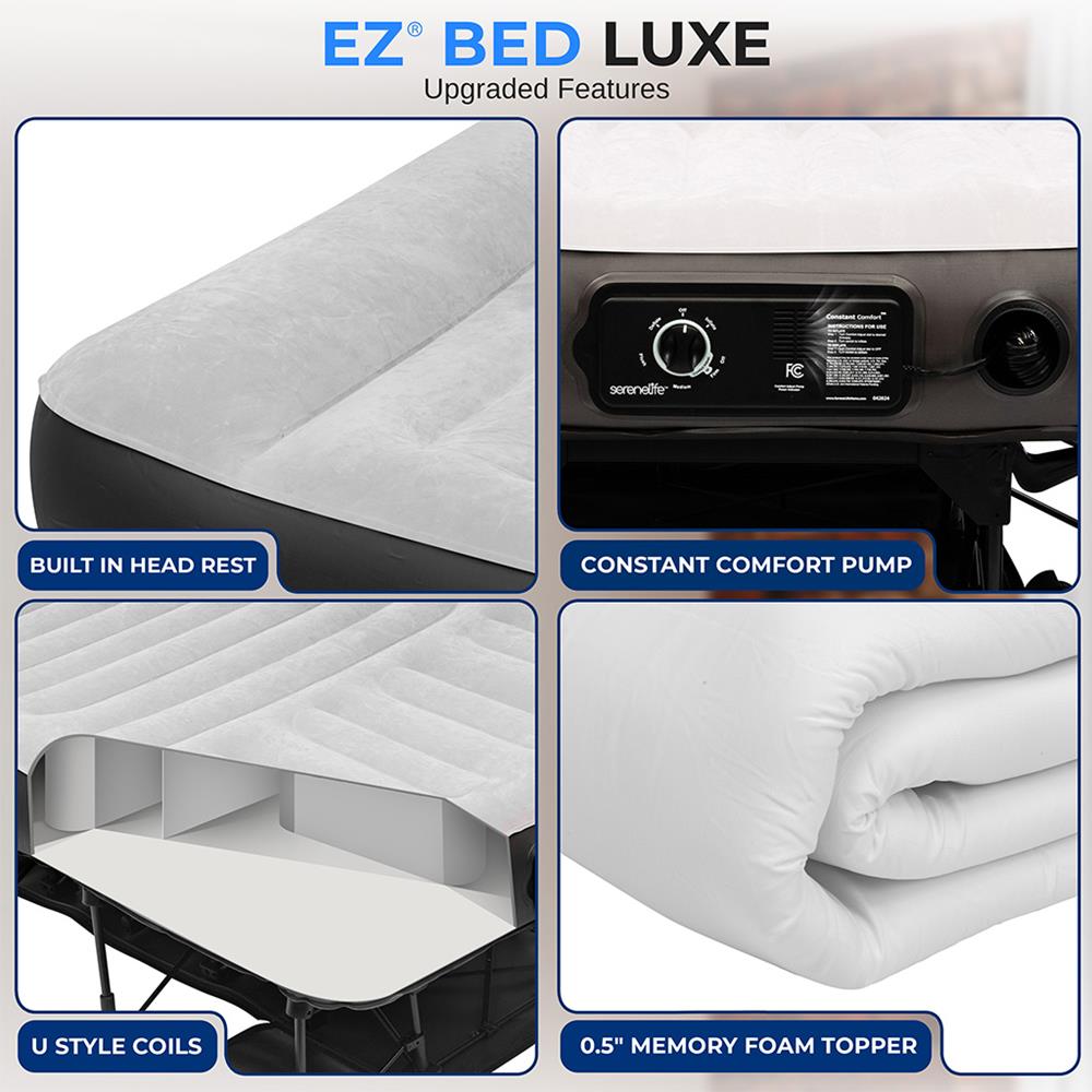 Serenelife Furniture Luftbett King selbstaufblasend Memory Foam