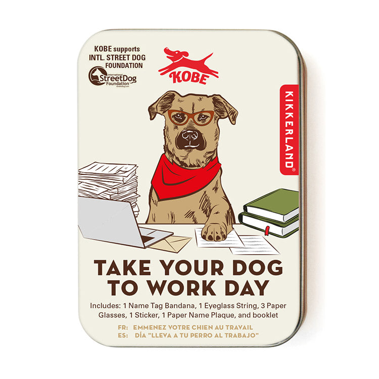 Kikkerland Home Kobe Hunde Set Büro Geschenkset 5-teilig