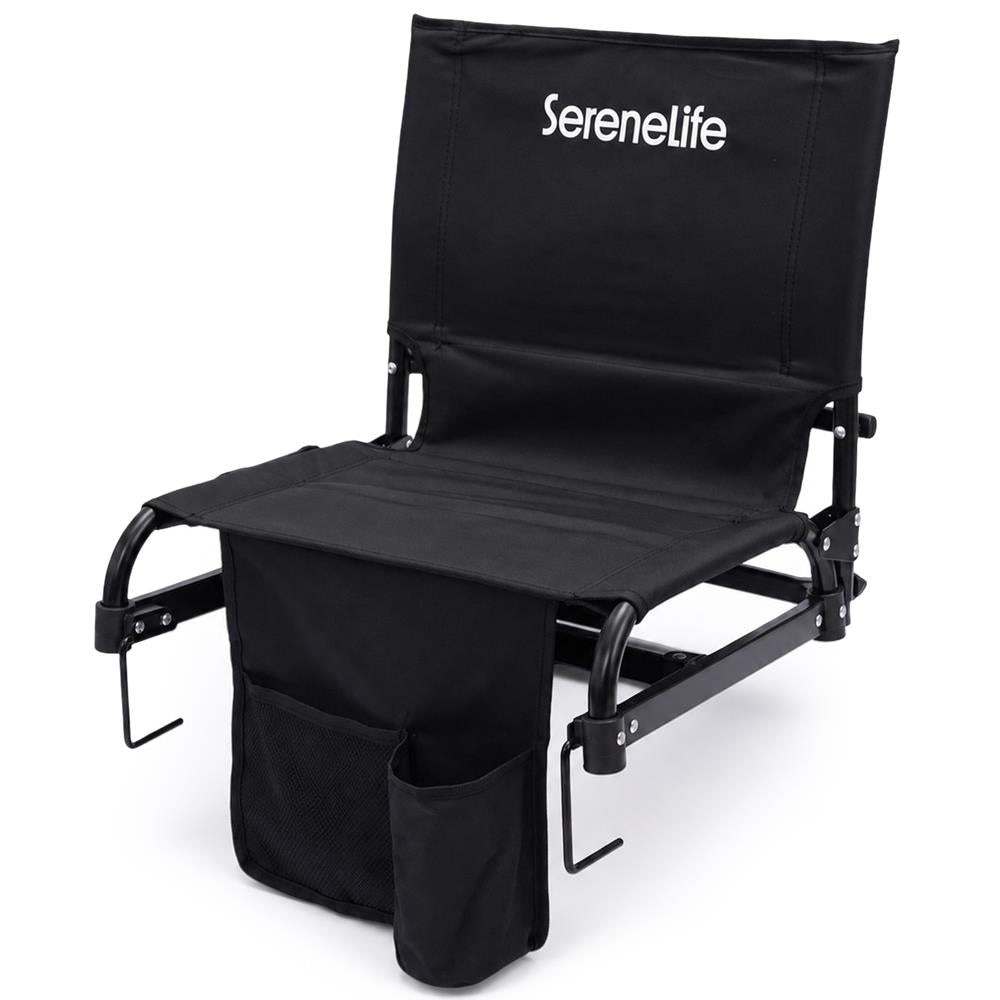 Serenelife Furniture Stadionstuhl SLFLDSTDCH Schwarz klappbar