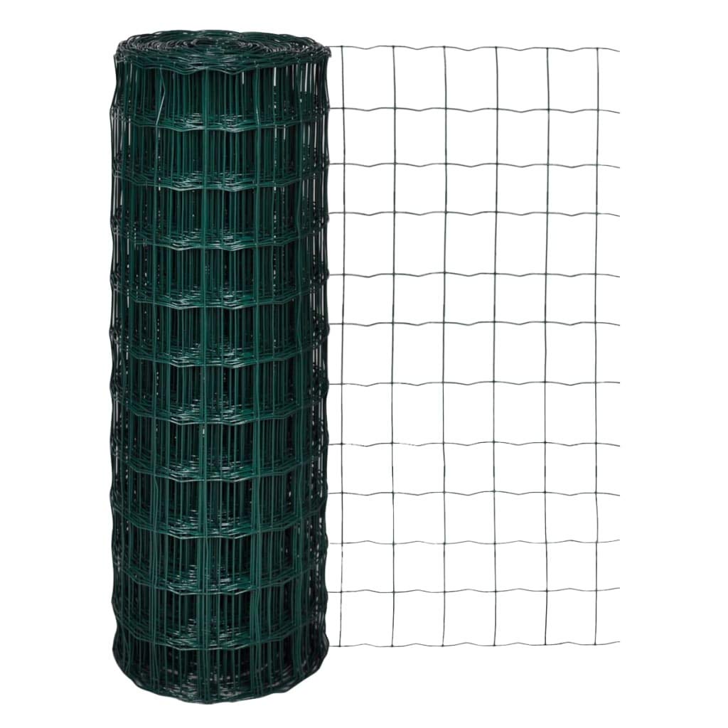vidaXL Maschendraht Gartenzaun 25x1,7 m Drahtgitter