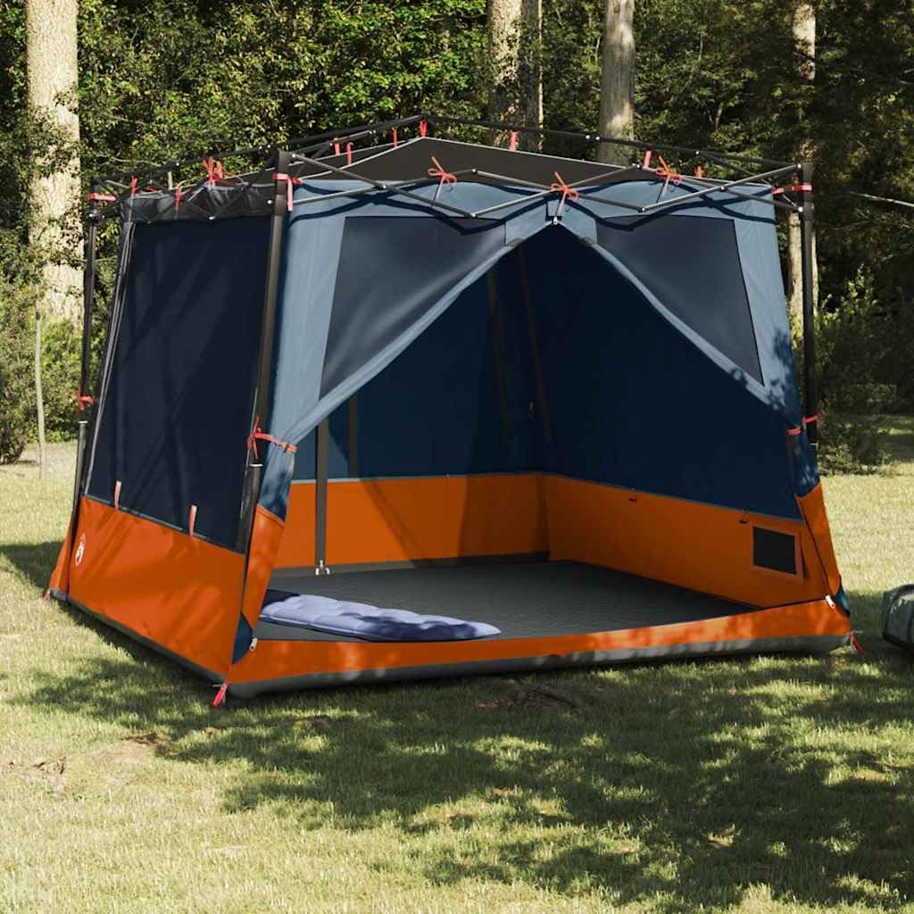 vidaXL Campingzelt Grau Taft 291x291x240 cm 6-Pers.