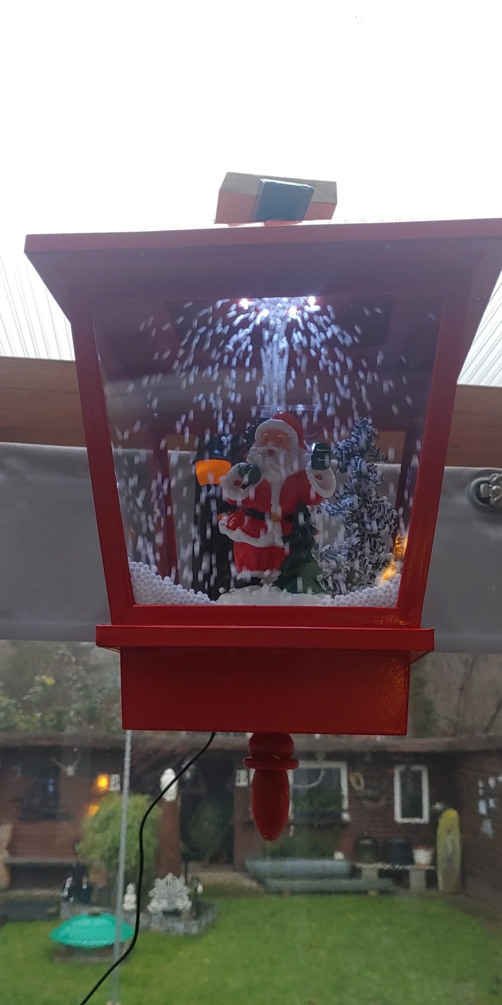 vidaXL Weihnachten Wandleuchte LED Weihnachtsmann rot 40x27x45 cm