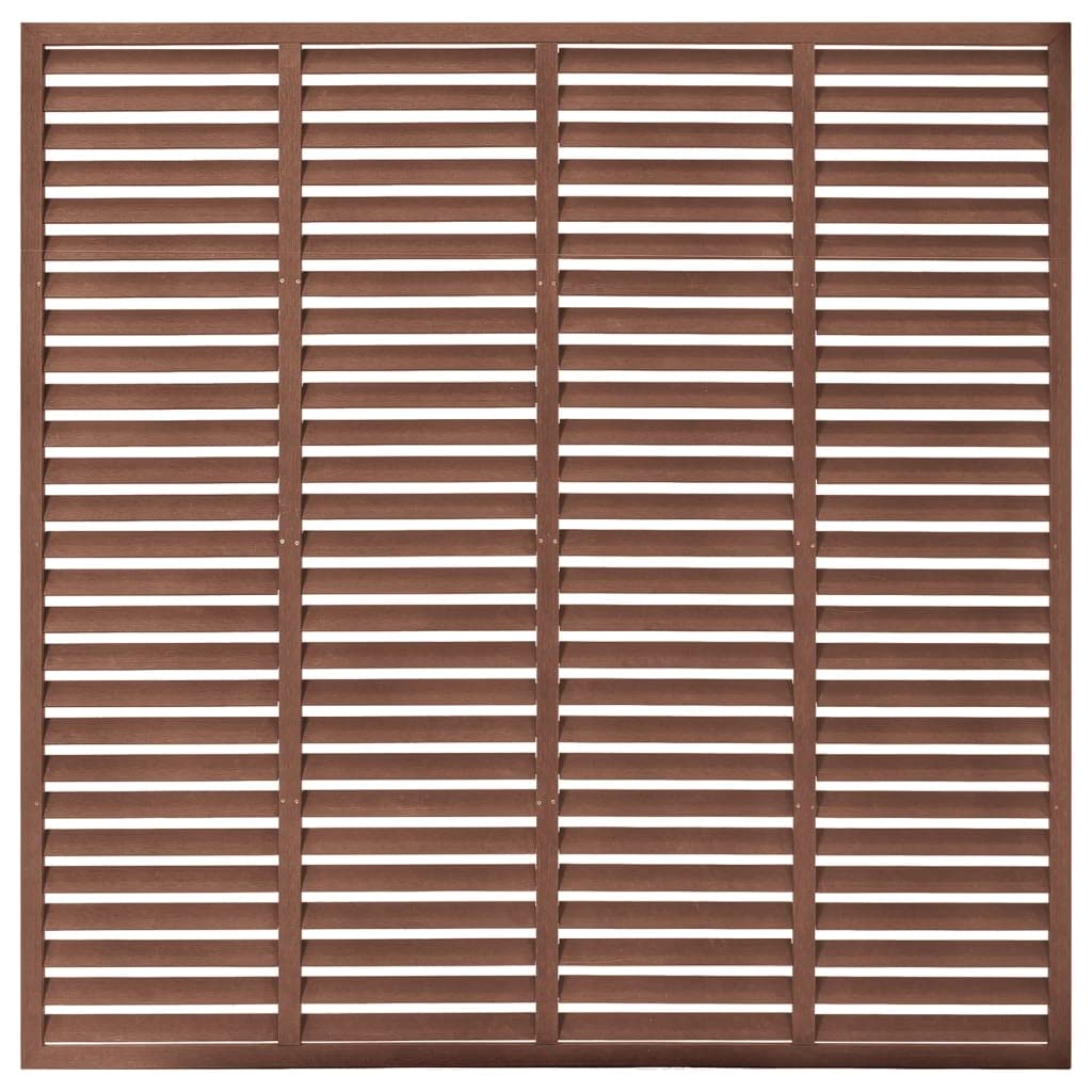 vidaXL Lamellenzaun Sichtschutzzaun grau WPC 180x180 cm
