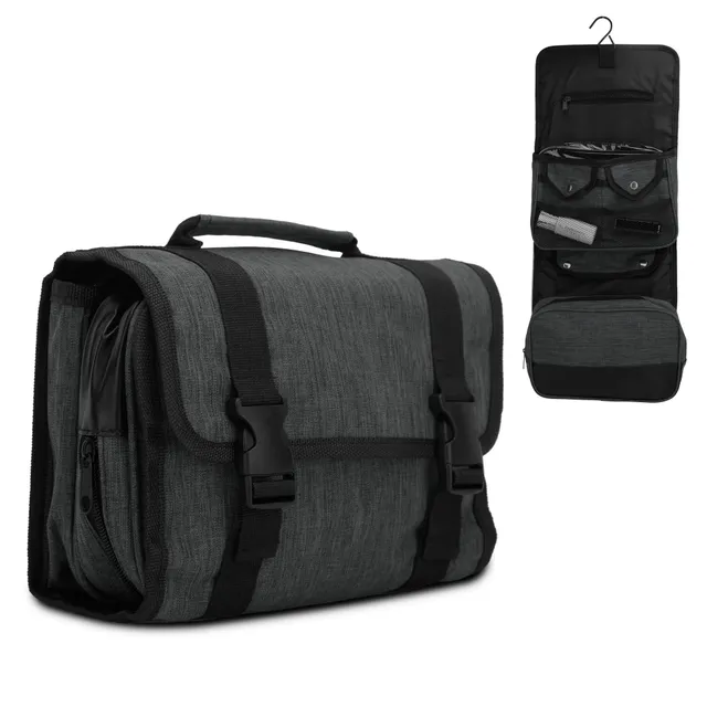Intirilife Reisetasche Weekender Schwarz Handgepäck Faltbar 25x58 cm