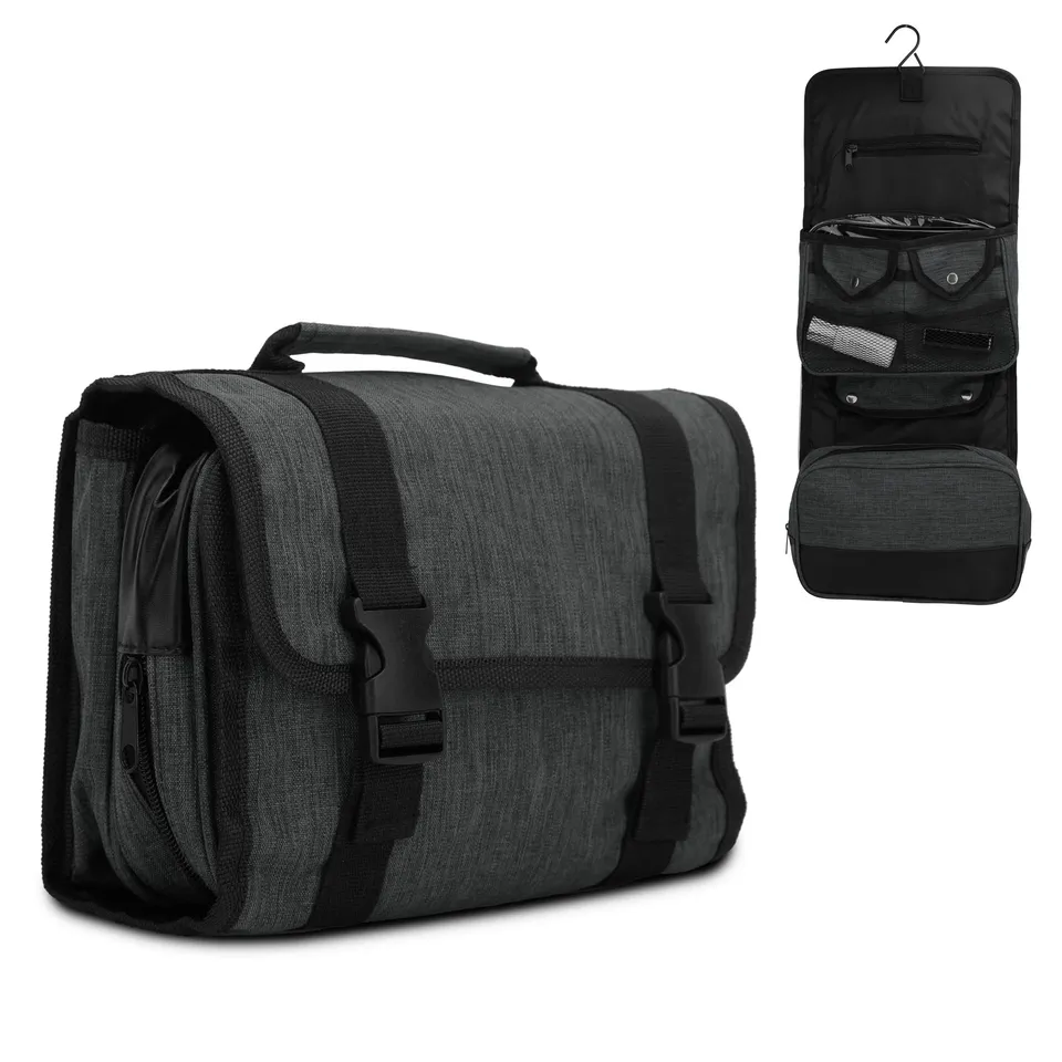 Intirilife Reisetasche Weekender Schwarz Handgepäck Faltbar 25x58 cm