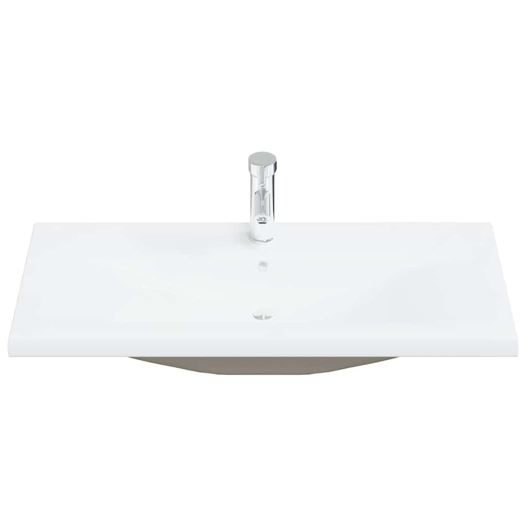 vidaXL Möbel 5-tlg. Badmöbel-Set Betongrau Holzwerkstoff