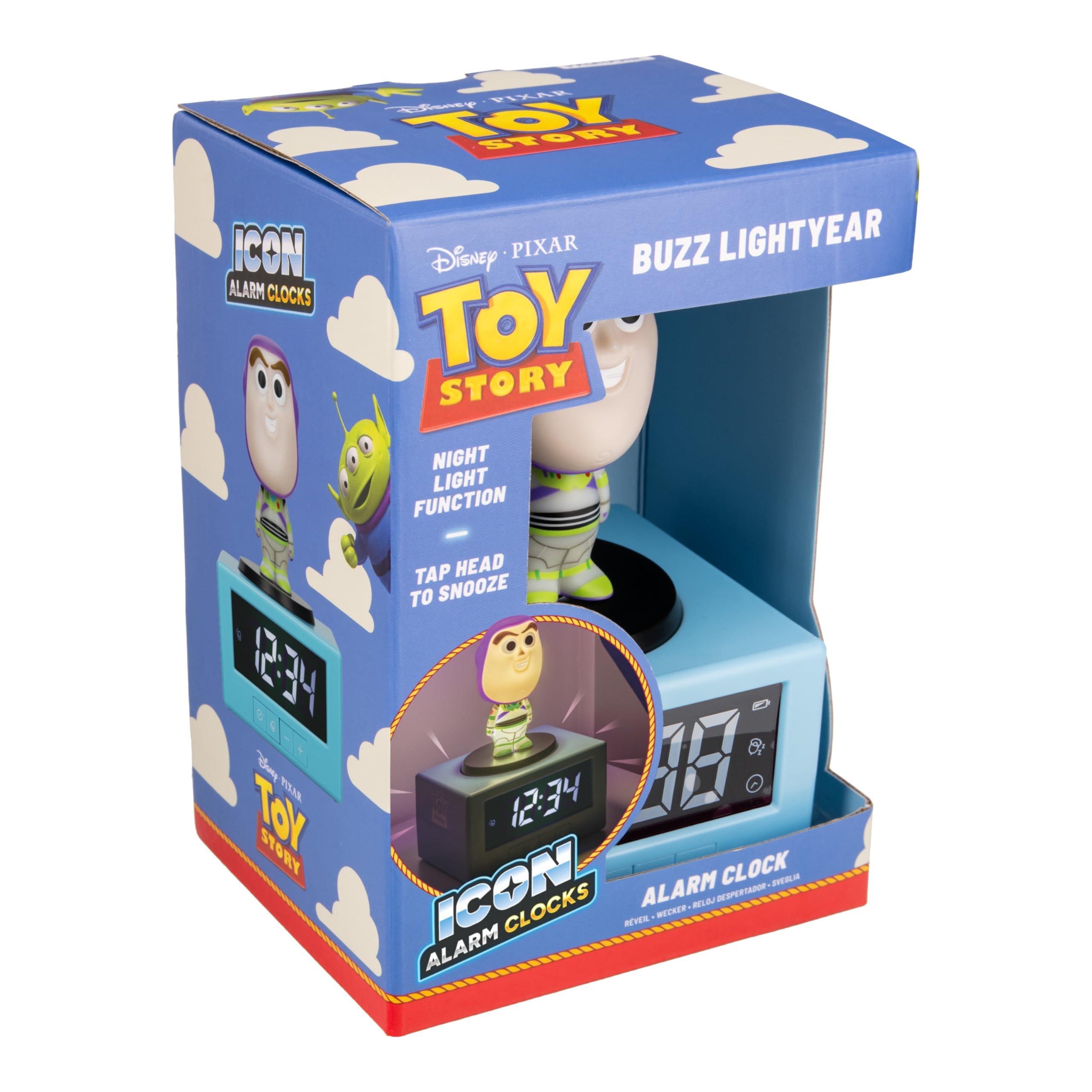 Paladone Buzz Lightyear Icon Wecker mit Nachtlicht 14 cm