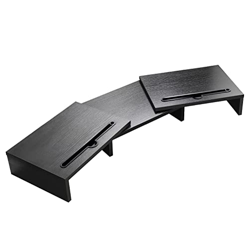 Intirilife Bildschirmständer Schwarz Verstellbar 104 cm
