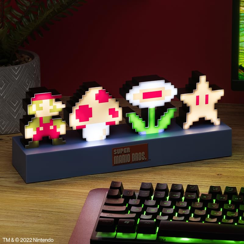 Paladone Super Mario Bros Icons Licht 30 cm mit USB