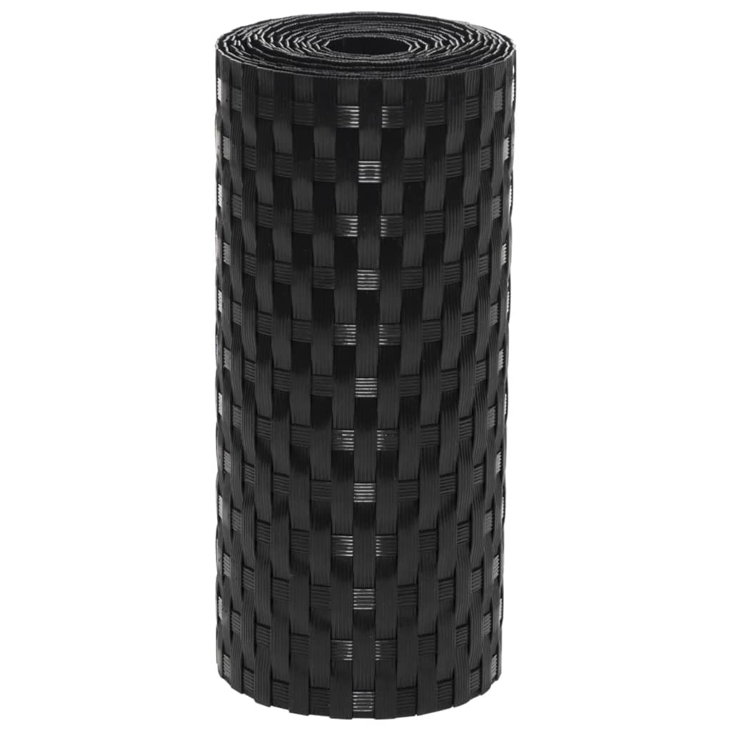 vidaXL Balkon-Sichtschutz 10 Stk Anthrazit 255x19 cm Poly Rattan