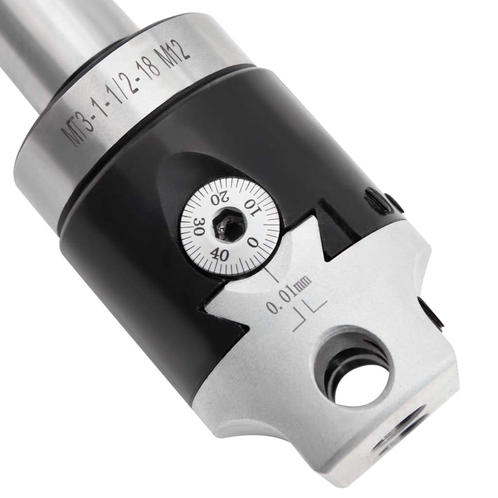 vidaXL Heimwerker Bohrkopf MT3 50mm Ausdrehkopf Stahl