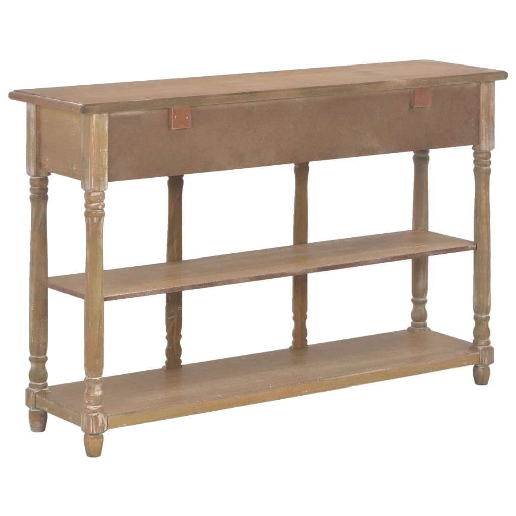 vidaXL Konsolentisch 110x30x76 cm Holzwerkstoff 3 Schubladen
