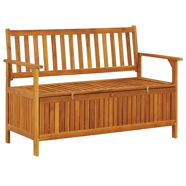vidaXL Heim & Garten Gartenbank Stauraum 120cm Braun Akazie