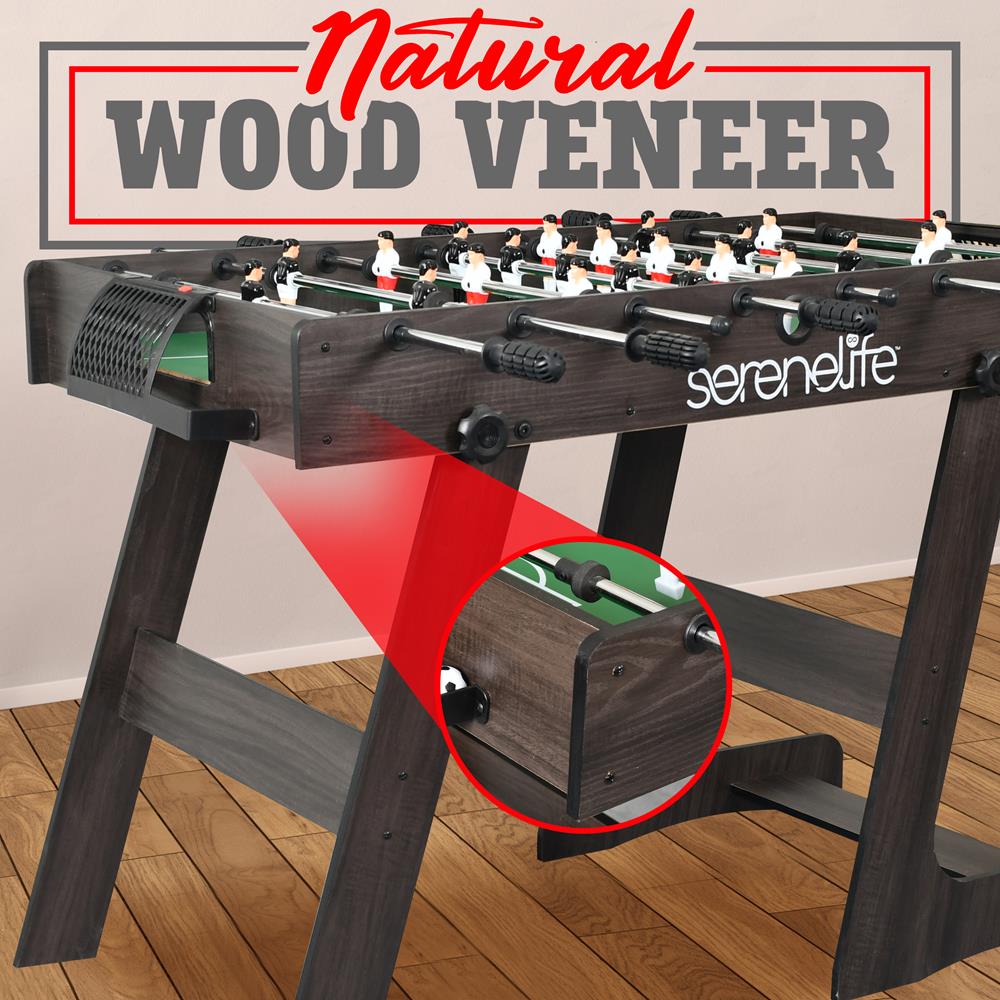 Serenelife Tischkicker klappbar 4x2 ft mit Bällen