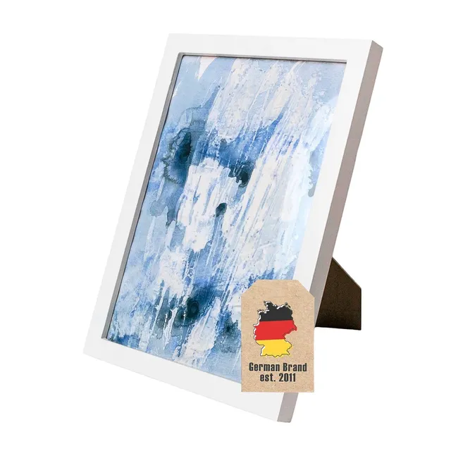 Intirilife Bilderrahmen Weiß Holz 32,5x23,8 cm