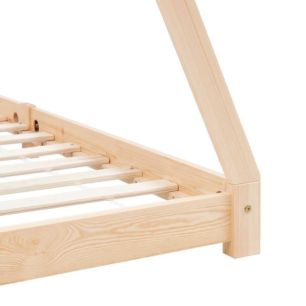 vidaXL Baby & Kleinkind Hausbett Kinderbett 80x160 Kiefer massiv