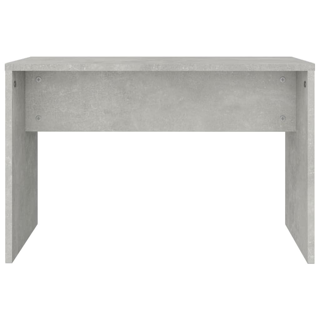 vidaXL Schminktisch-Set Betongrau 86,5 cm Schminktisch
