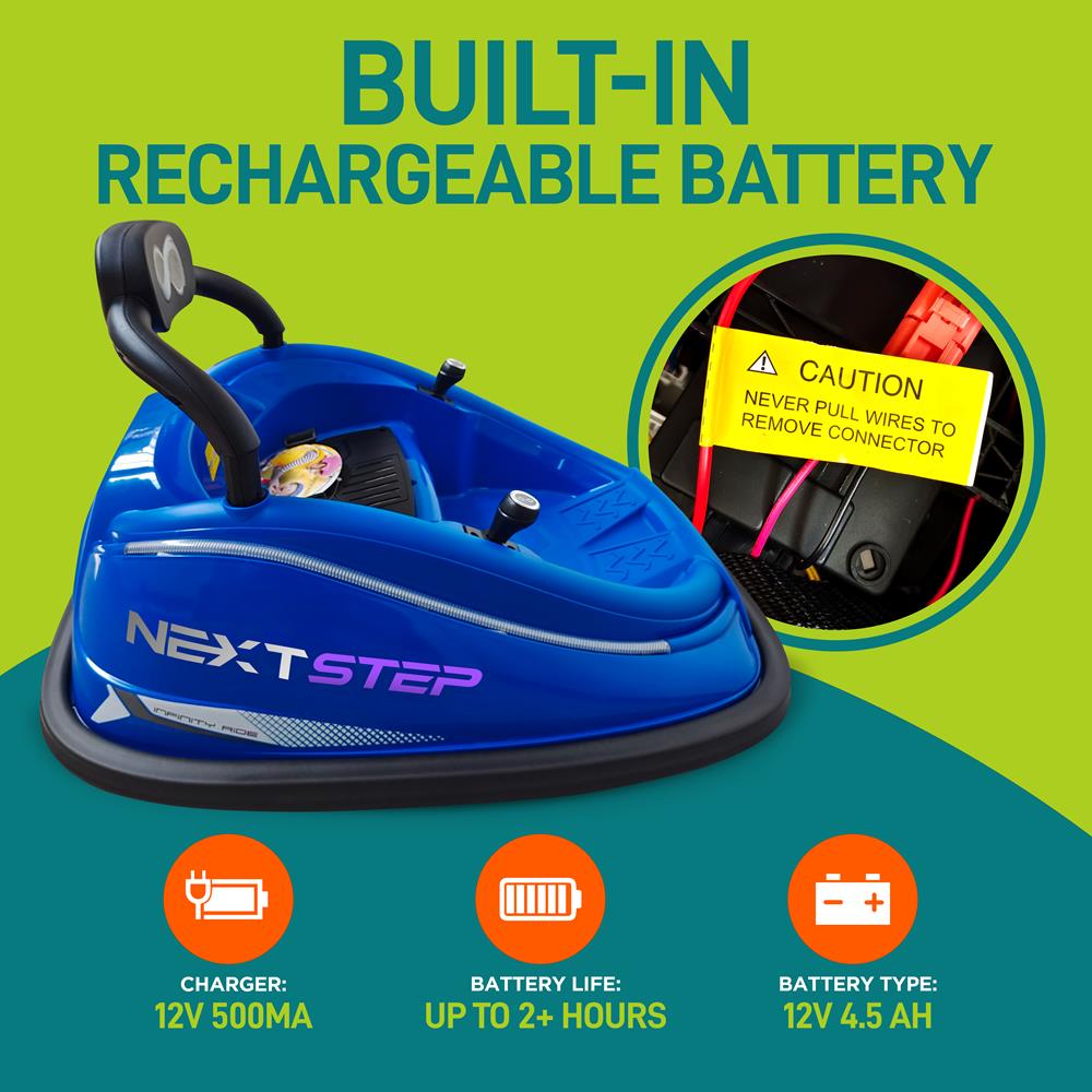 Serenelife Bumper Car Elektro Blau mit Fernbedienung 12V