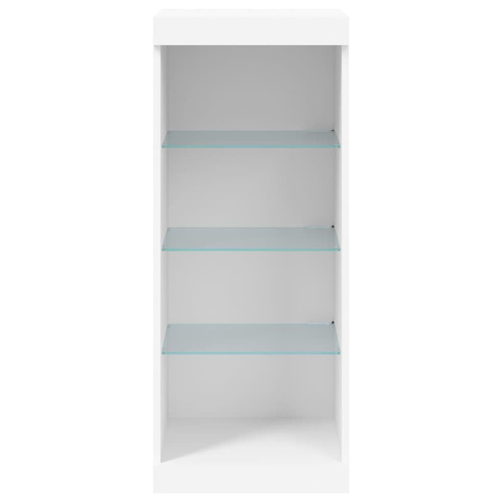 vidaXL Möbel Sideboard LED Weiß 41x37x100 cm Schrank