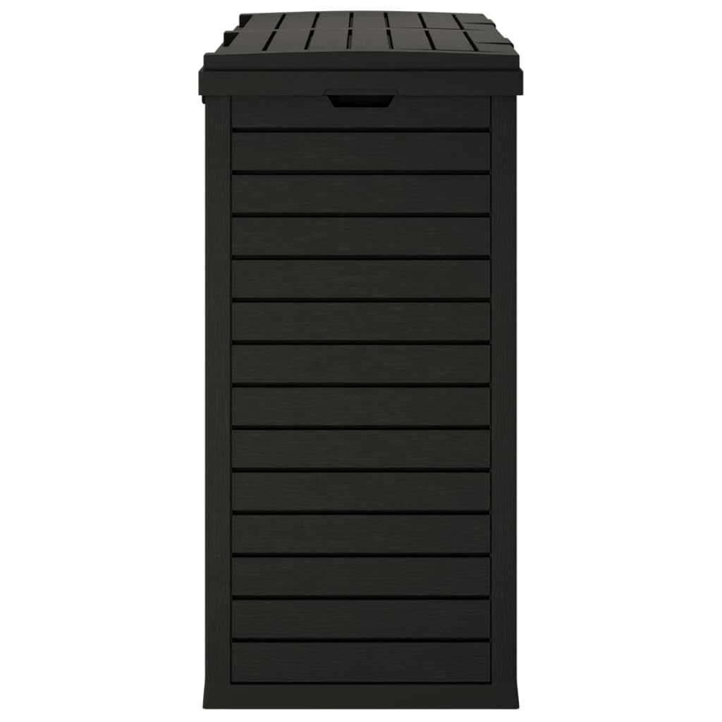 vidaXL Mülltonne Outdoor 230 L Polypropylen schwarz