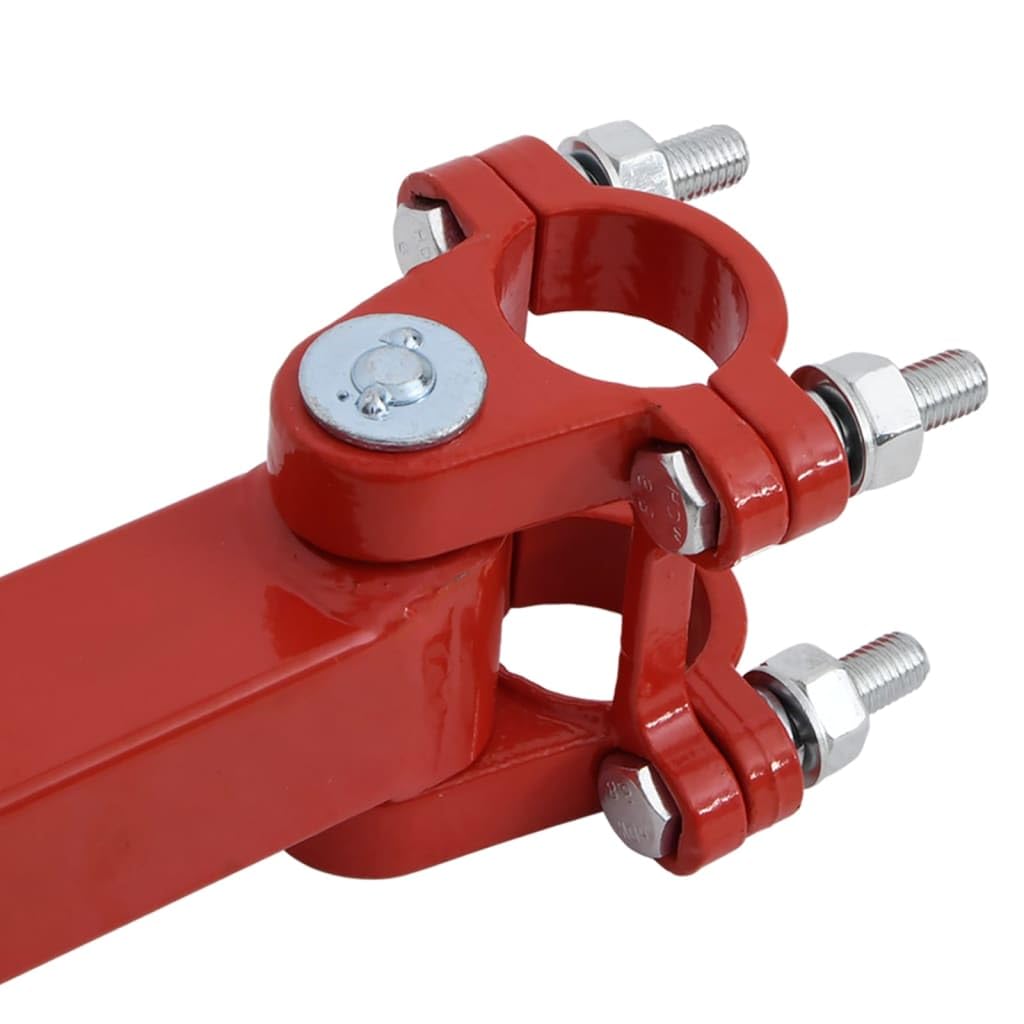 vidaXL Schwenkarm Seilwinde 300-600 kg Stahl Rot 180°