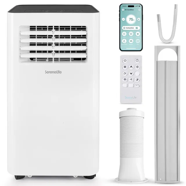 Serenelife Mobile Klimaanlage 8000 BTU Kühlung Entfeuchter