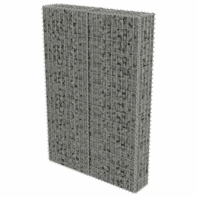vidaXL Heim & Garten Gabionenwand Stahl 100x20x150 cm verzinkt