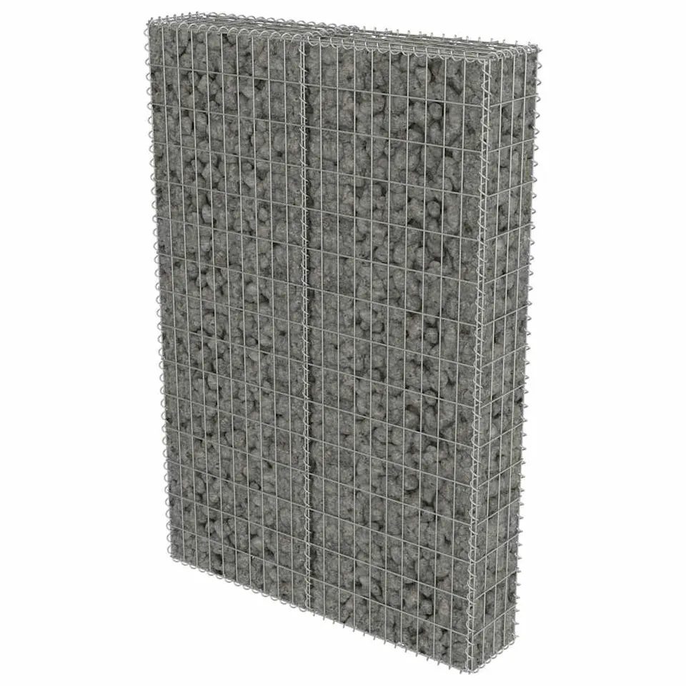 vidaXL Heim & Garten Gabionenwand Stahl 100x20x150 cm verzinkt