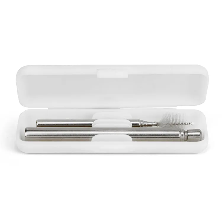 Kikkerland On-The-Go Travel Straw Set Trinkhalm mit Etui