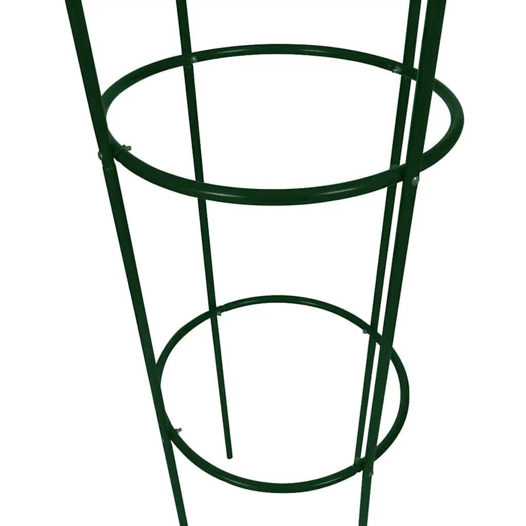 vidaXL Garten-Ranktürme 2 Stk Dunkelgrün 190 cm Eisen