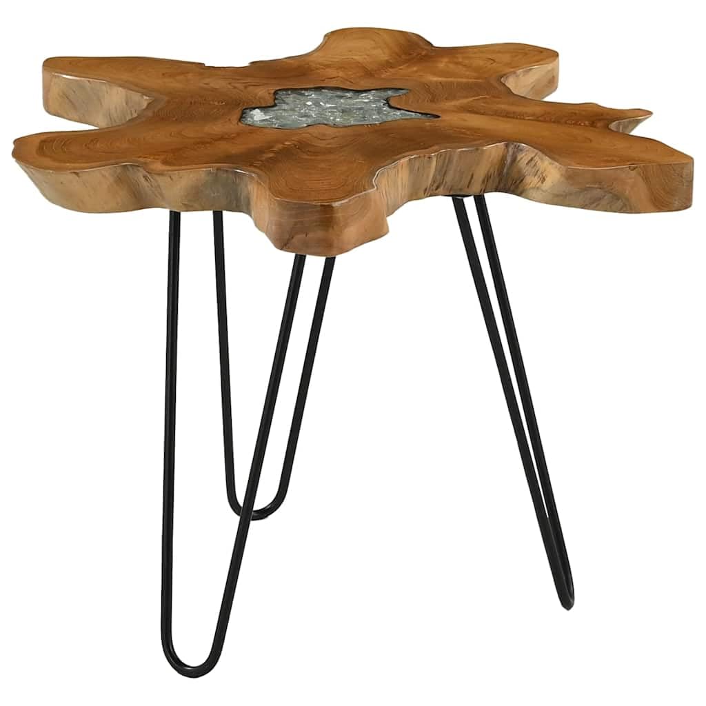 vidaXL Couchtisch 70x45 cm Teak Massivholz Polyresin Wurzel