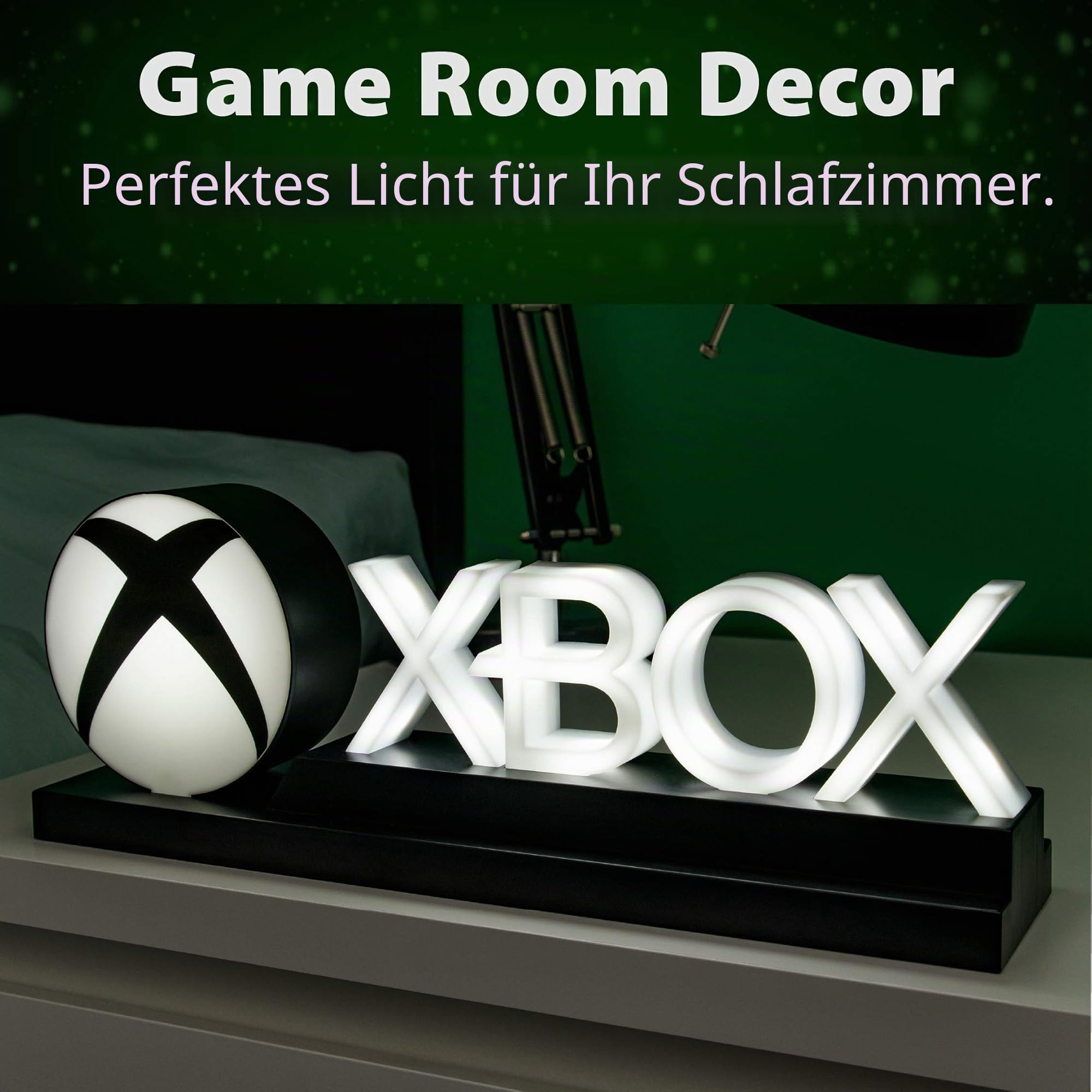 Paladone Xbox Icons Licht Lampe 30 cm USB grün